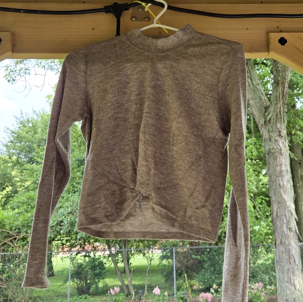 Lord & Taylor Beige Knit Top
